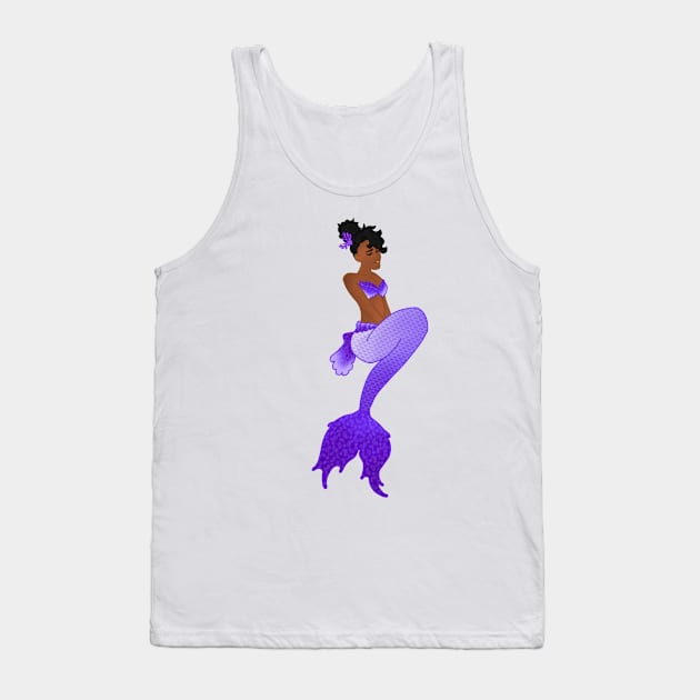 Purple Mermaid V2 Tank Top by LieutenantAmoo